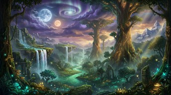 Free Enchanted Forest Realm Image - Fantasy, Forest, Landscape ...