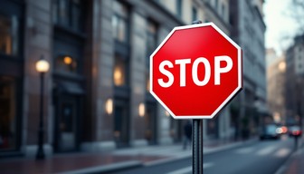 Free Urban Stop Sign Image - Stop, Traffic, Safety | Download at StockCake