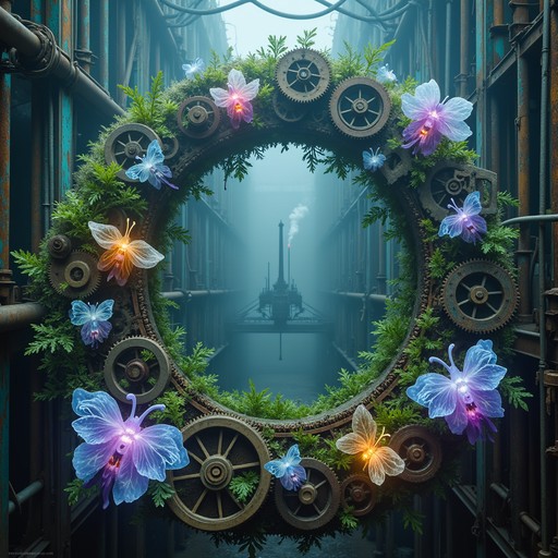 Free Mechanical Nature Portal Image - Mechanical, Floral, Portal ...