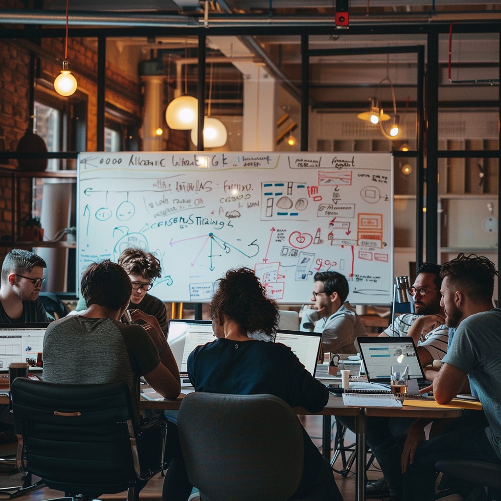 Free Team Brainstorming Session Image - Teamwork, Brainstorming, Office ...