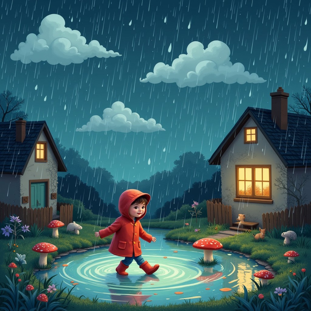 Splashed Puddle Free Joyful Puddle Splash Image - Raincoat, Puddle, Splash | Download ...
