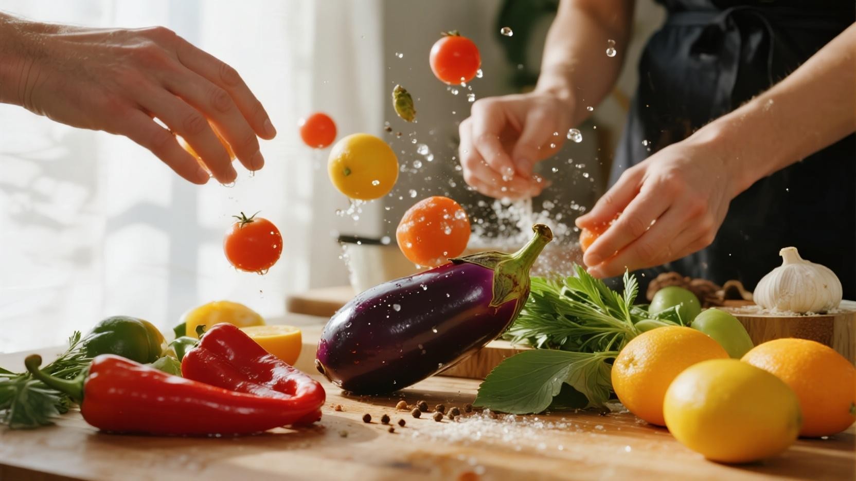 Cook Colour Image Free Culinary color symphony Image - Cooking, Vegetables, Fresh ...
