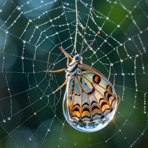 Free Dewdrop butterfly web Image - Butterfly, Dewdrops, Spiderweb ...