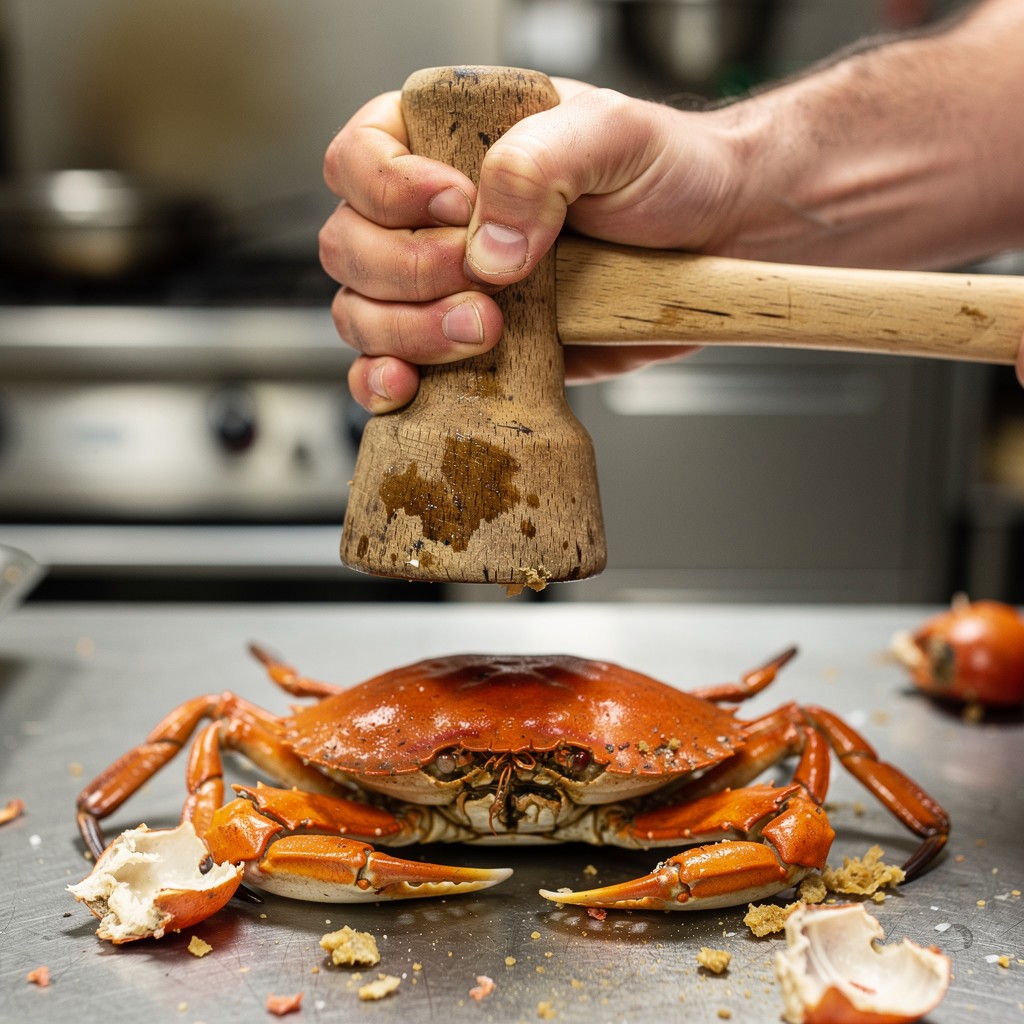 Crab Getting Smashed Free Cracking Fresh Crab Image - Crab, Seafood, Chef | Download at ...