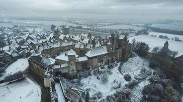 Free Winter Castle Aerial Image - Winter, Castle, Aerial | Download at ...