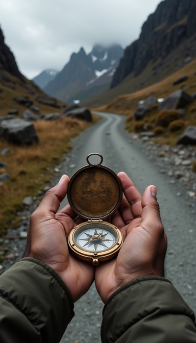 View Into The Distance Compass Free Navigation through wilderness Image - Compass, Navigation ...