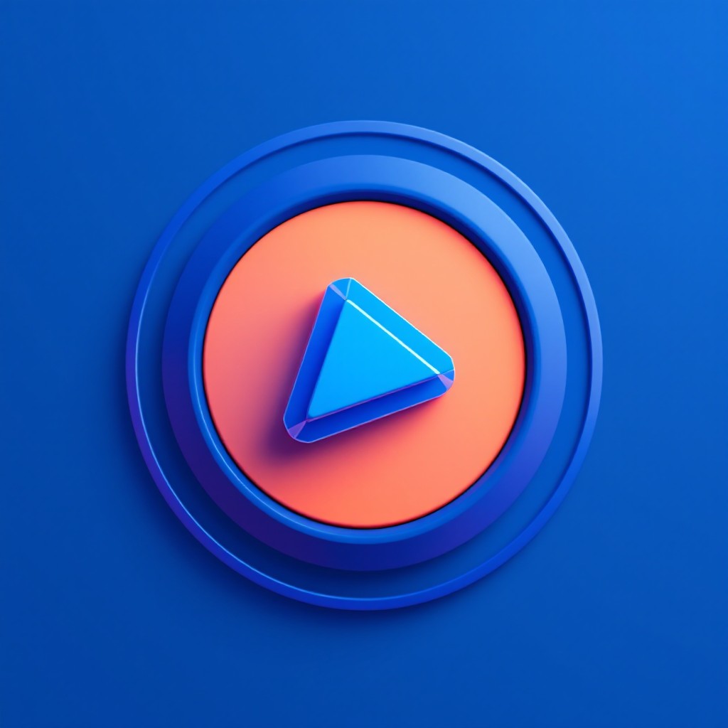 Free Modern Play Button Image - Play, Button, 3d | Download at StockCake