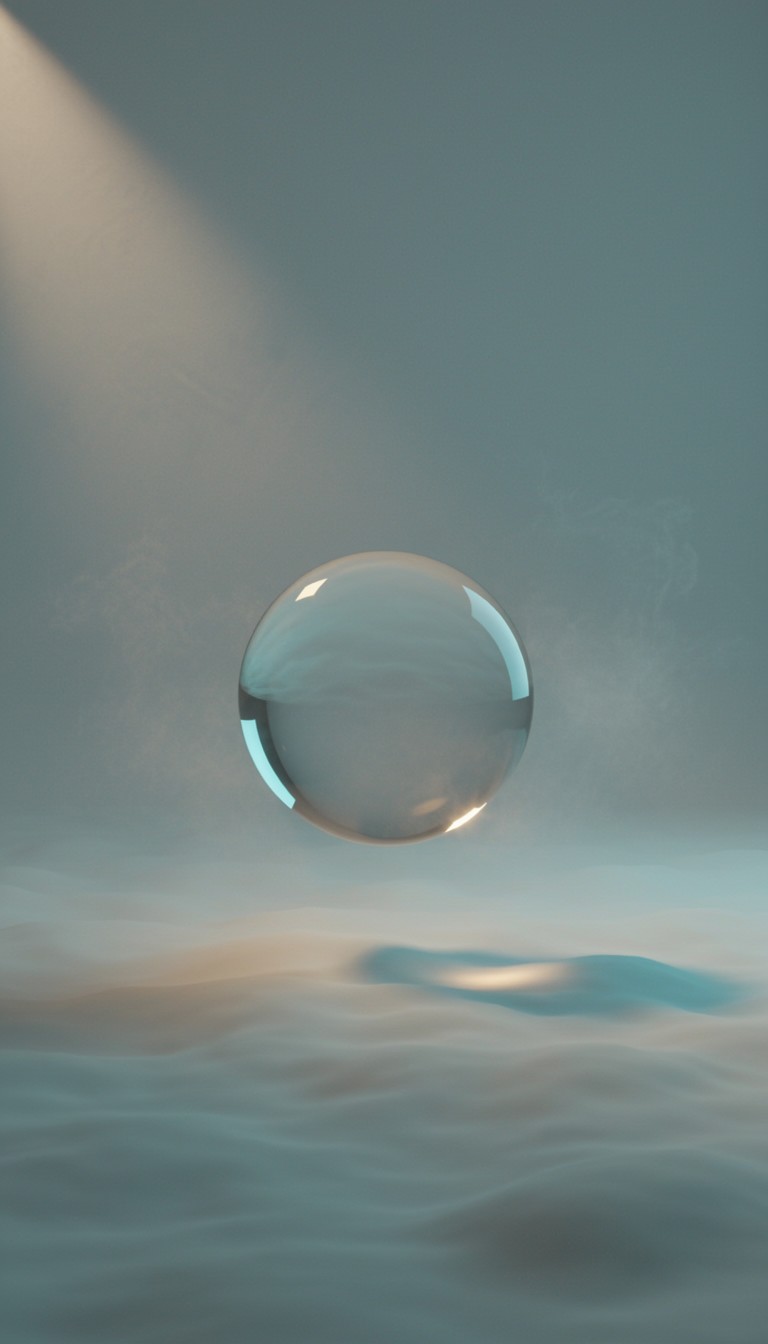 Free Floating Glass Sphere Image - Sphere, Glass, Translucent ...