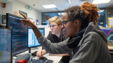 Free Students coding together Image - Students, Coding, Computer ...