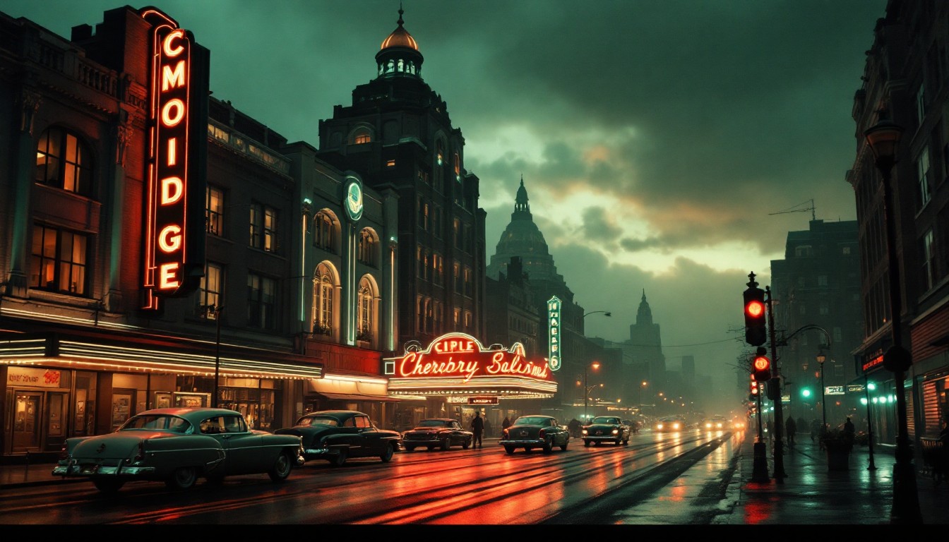 Free Rainy Cinema Night Image - Cinema, Vintage, Noir | Download at ...