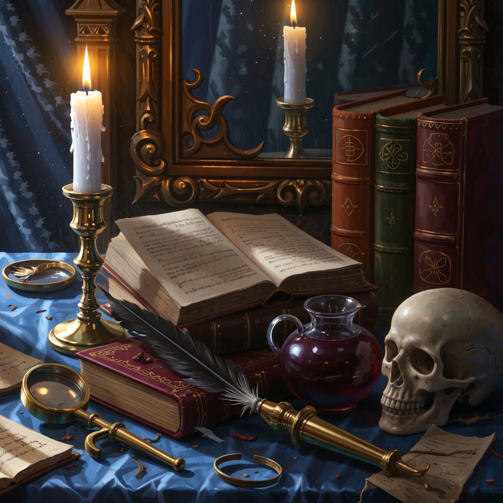 Free Scholar's Haunted Desk Image - Gothic, Occult, Desk | Download at ...