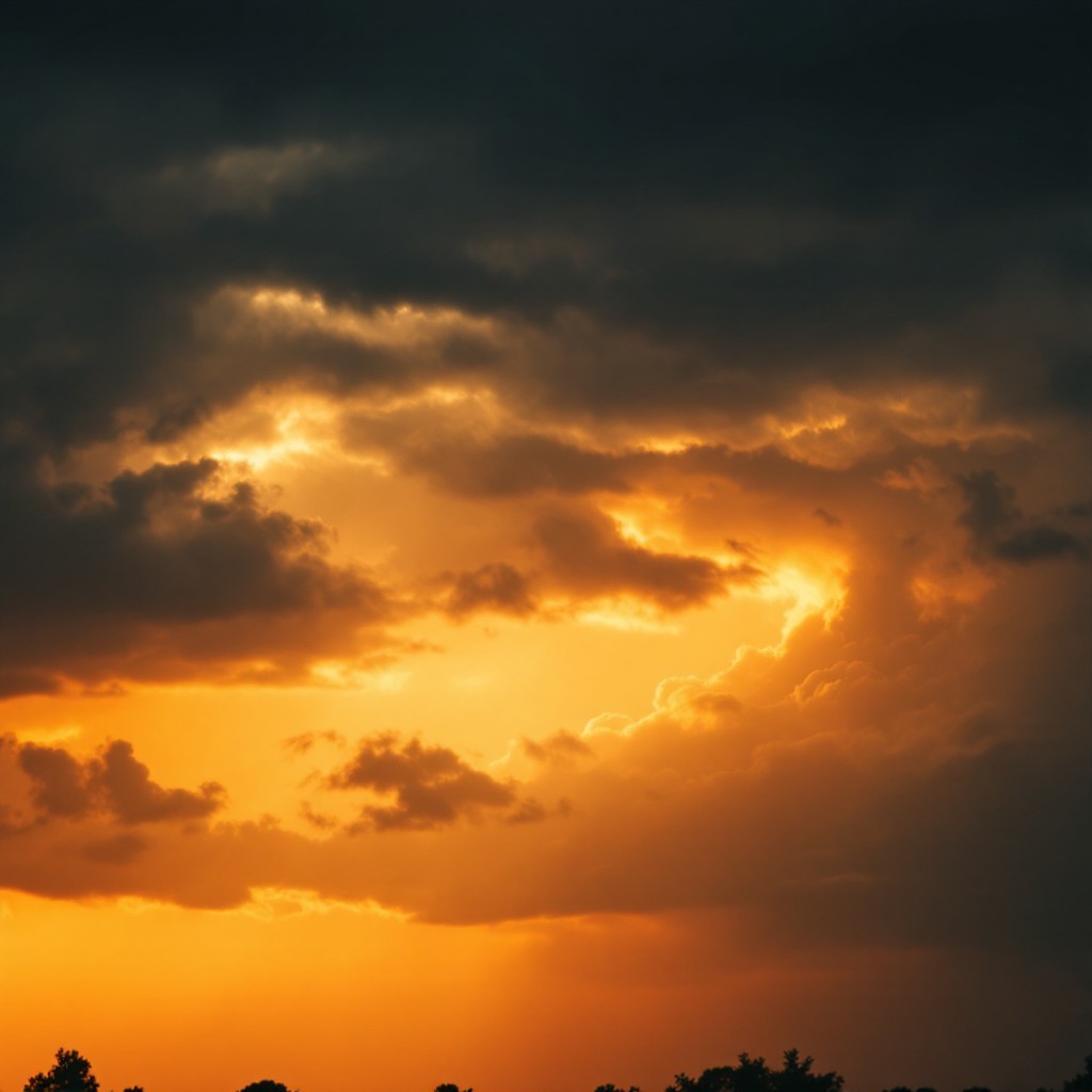 Free Storm Meets Sunset Image - Sunset, Storm, Clouds | Download at ...