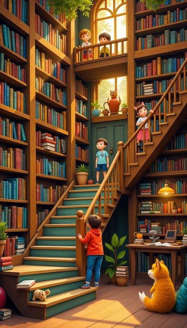 Free Enchanted Library Adventure Image - Library, Child, Enchantment ...