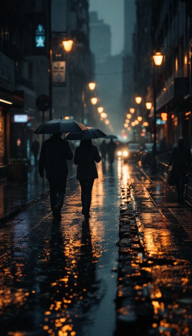 Free Rainy City Nights Image - Urban, Night, Street | Download at StockCake