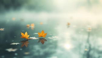 Free Floating Autumn Leaves Image - Leaf, Autumn, Mist | Download at ...