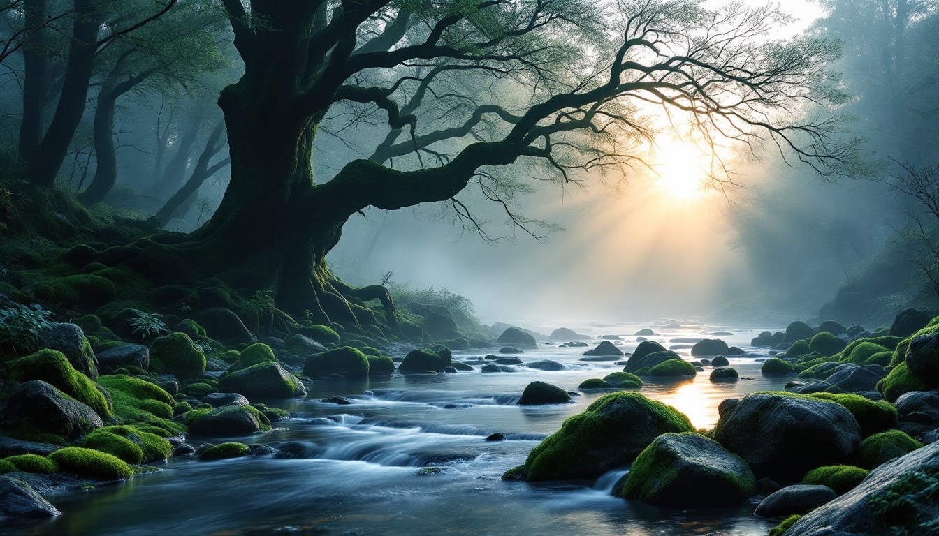Free Misty Forest Stream Image - Forest, Stream, Misty | Download at ...