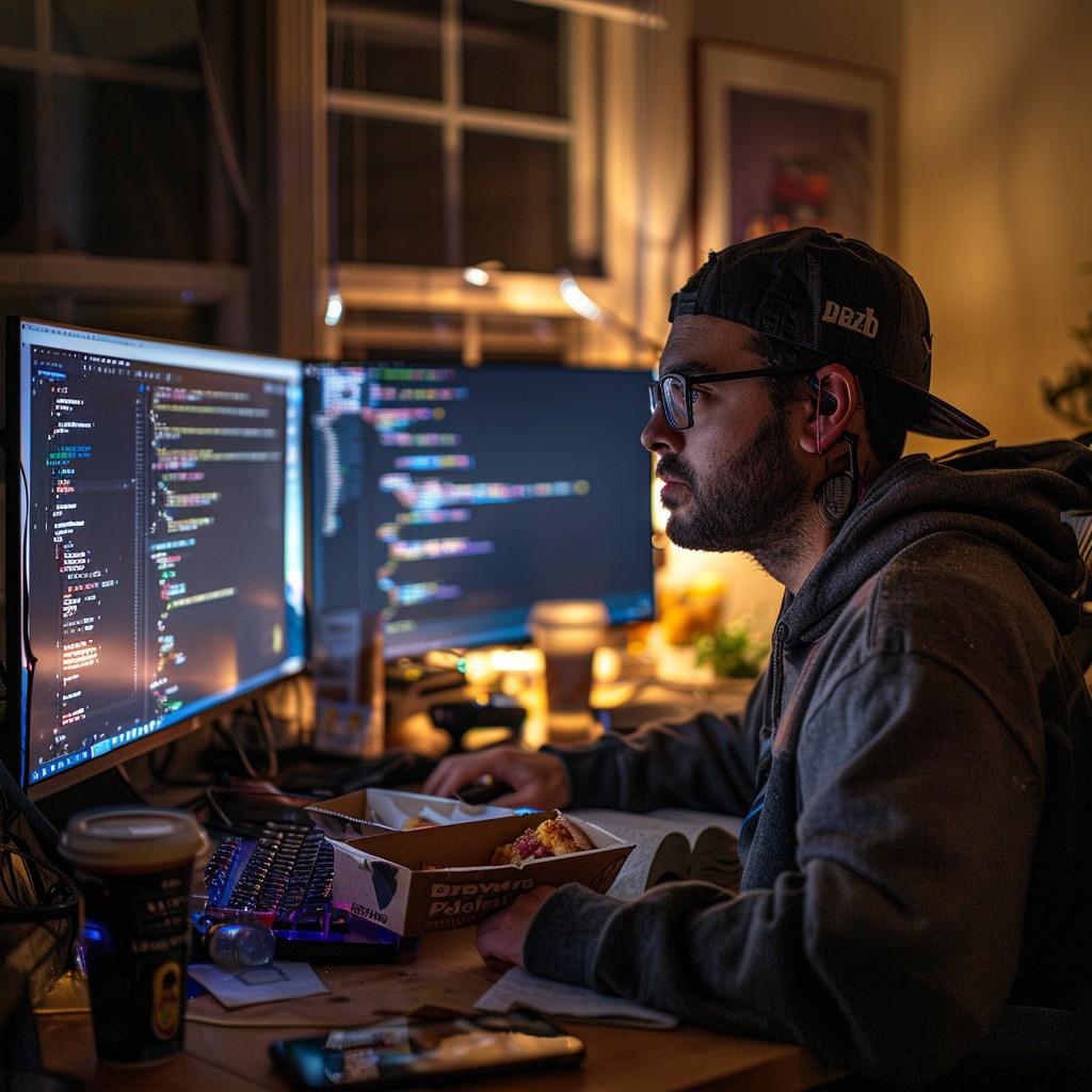 Free Developer Night Work Image - Developer, Coding, Night | Download ...