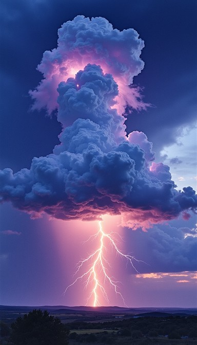 Free Electric Storm Drama Image - Lightning, Storm, Watercolor ...