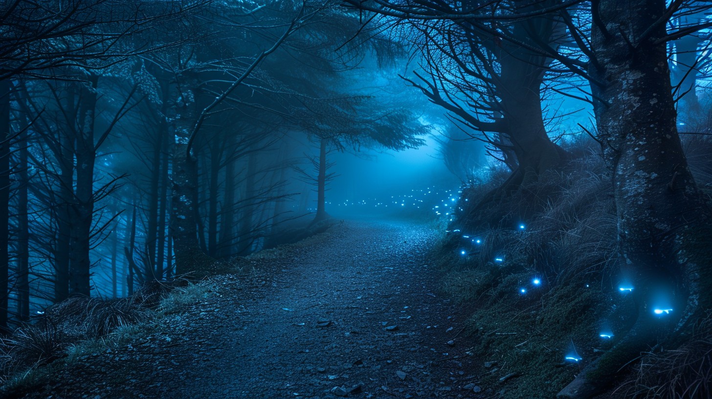 Free Mystical Forest Path Image - Forest, Path, Blue | Download at
