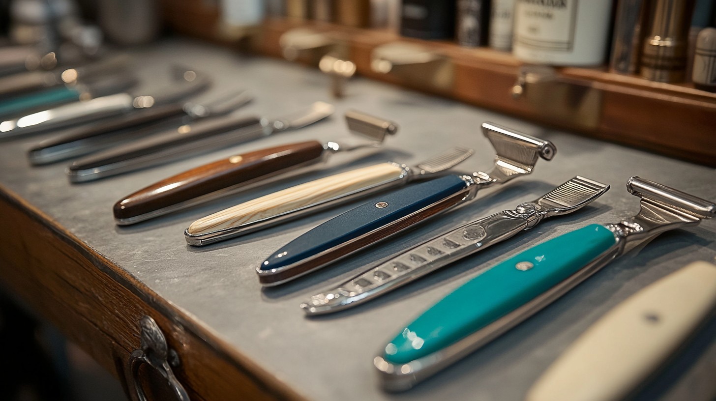 Free Barber razors displayed Image | Download at StockCake