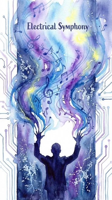 Conductor Visual Free Electrical Symphony Conductor Image - Watercolor, Conductor ...