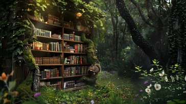 Free Enchanted Forest Library Image - Enchanted, Forest, Library ...