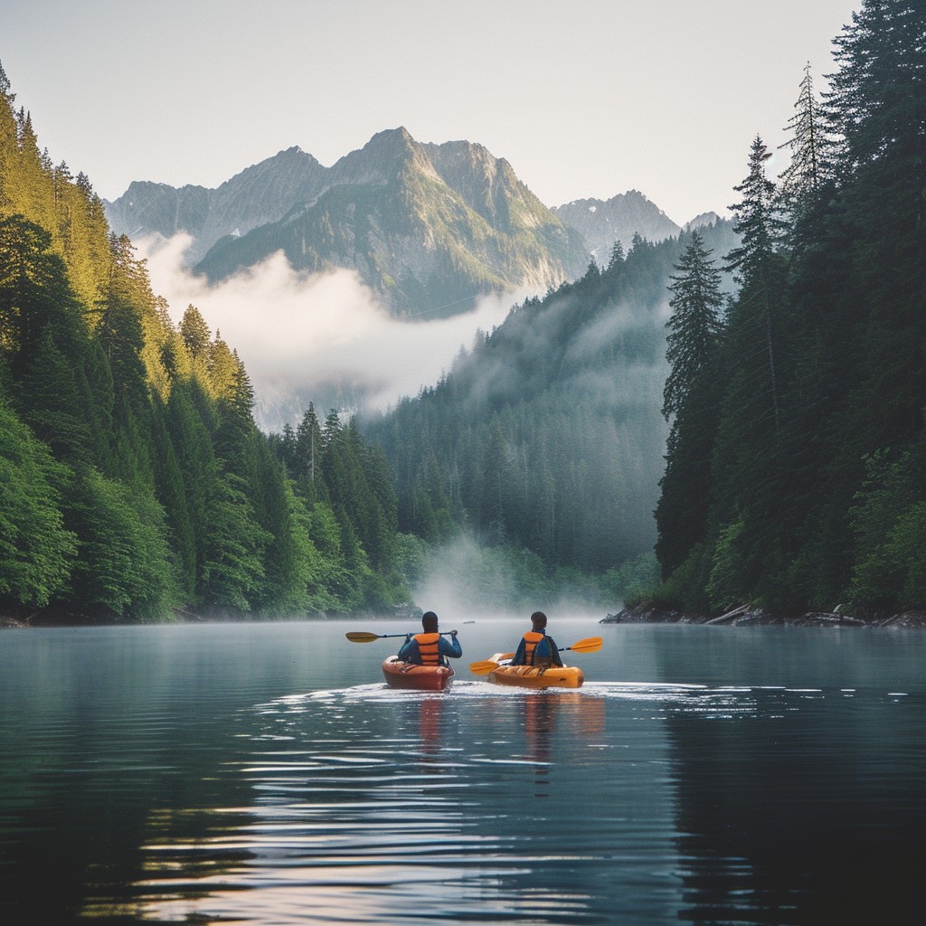 Free Serene Kayaking Adventure Image - Kayaking, Adventure, Nature ...