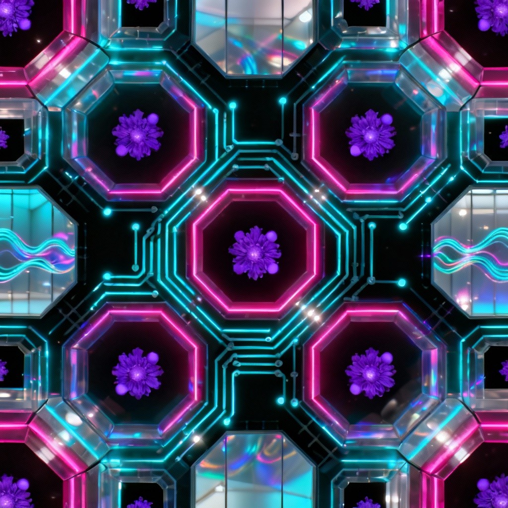 Free Neon Circuit Pattern Photo - Neon, Circuit, Pattern | Download at ...