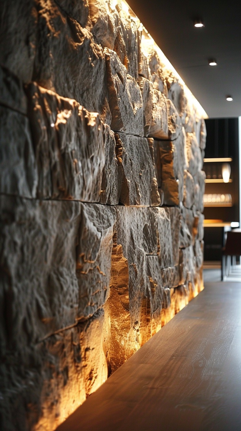 Free Illuminated Stone Interior Image - Interior, Design, Modern ...
