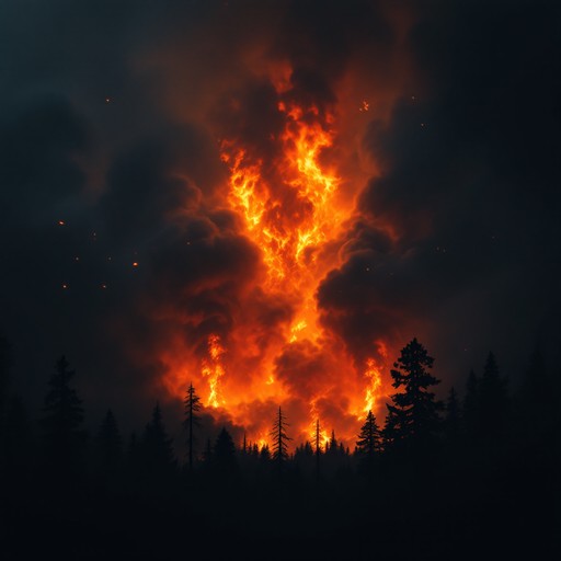 Free Forest Fire Night Image - Fire, Night, Forest | Download at StockCake