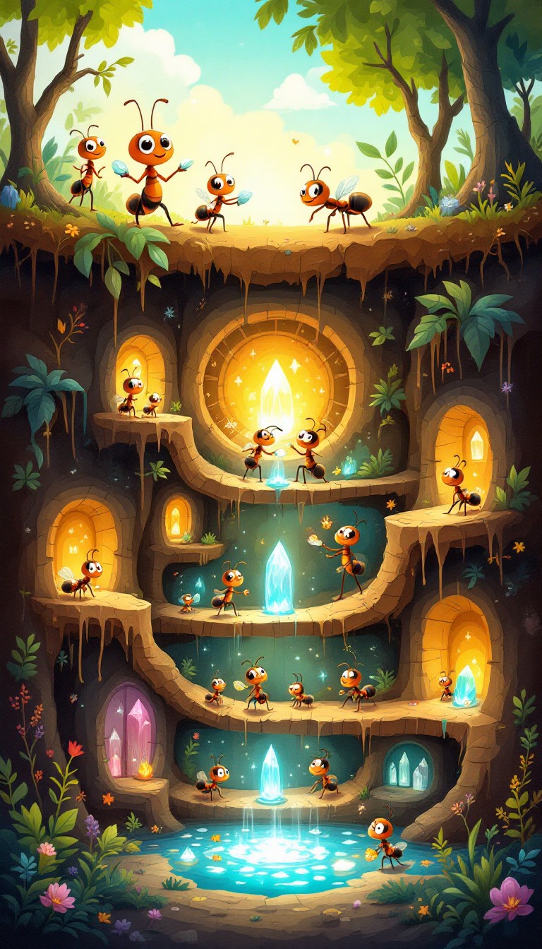 Free Magical Ant Kingdom Image - Ants, Underground, Magical