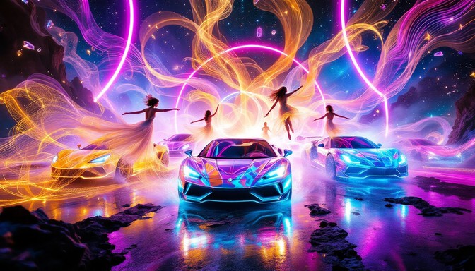 Free Celestial Car Ballet Image - Surreal, Fantasy, Automotive ...