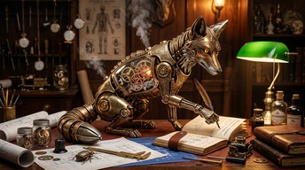 Free Steampunk Clockwork Fox Image - Steampunk, Clockwork, Mechanical ...