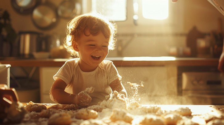 Free Joyful Baking Fun Image - Child, Baking, Joy | Download at StockCake