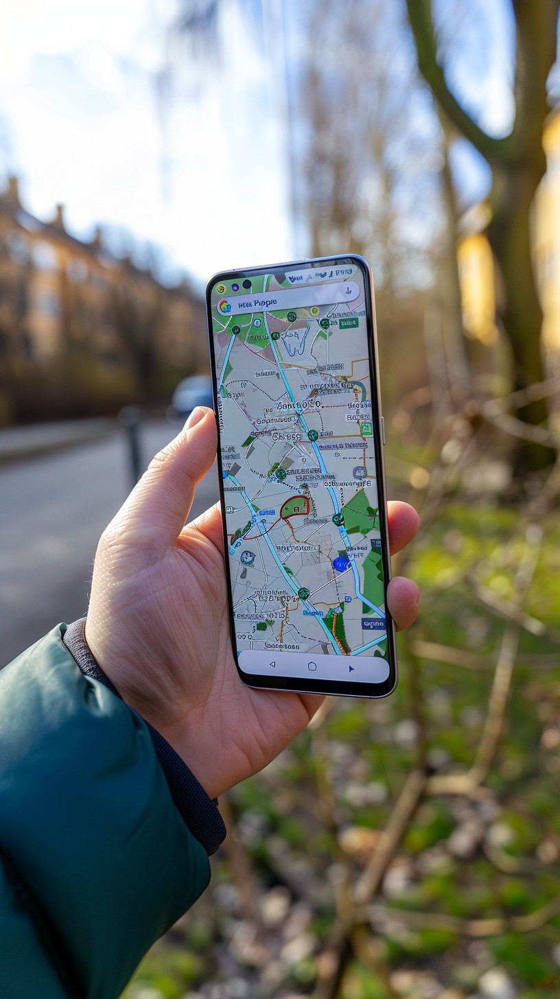 Free Navigating mobile map Image - Smartphone, Map, Navigation ...
