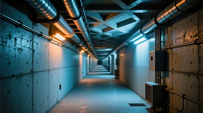 Free Underground Industrial Corridor Image - Underground, Corridor ...