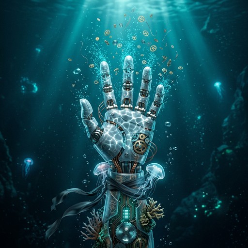 Free Bionic Ocean Hand Image - Underwater, Bionic, Mechanical ...