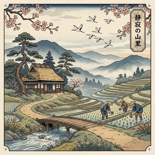 Free Japanese Rural Tranquility Image - Ukiyo-e, Woodblock, Japanese ...