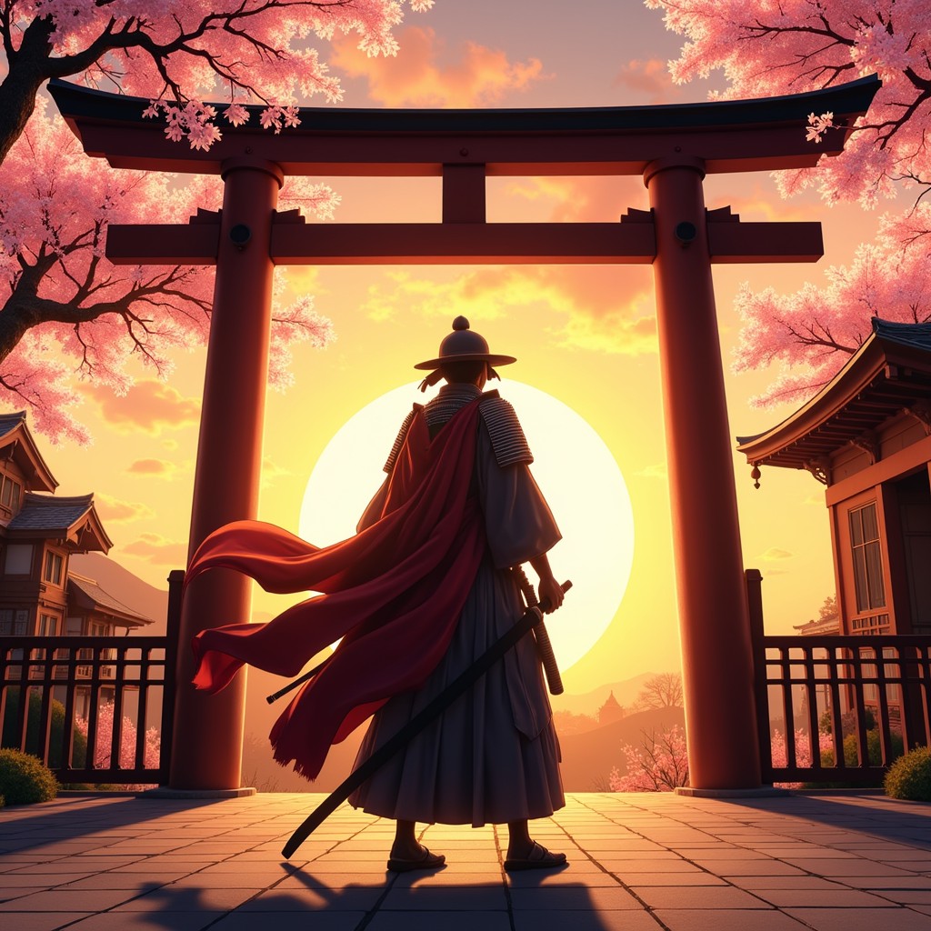Free Torii Gateway Silhouette Image - Samurai, Torii, Sunset | Download ...