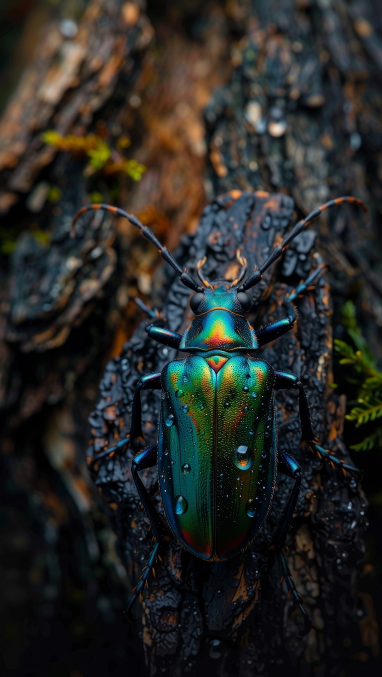 Teal Insects Free Iridescent Beetle Climbing Photo - Beetle, Insect, Teal | Download ...