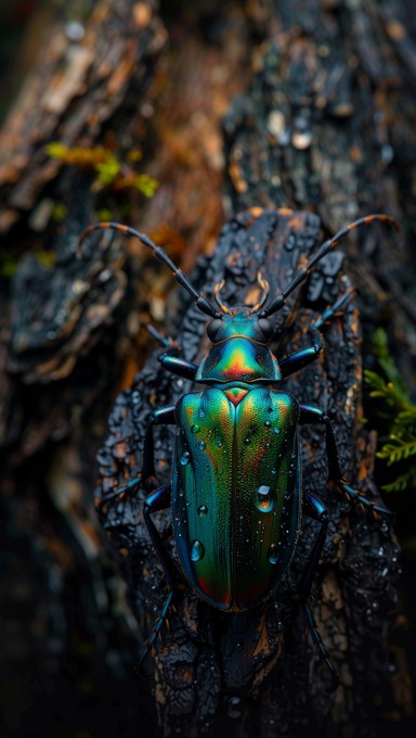 Free Iridescent Beetle Climbing Photo - Beetle, Insect, Teal | Download ...