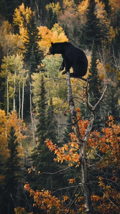 Free Bear Autumn Watch Image - Bear, Autumn, Forest | Download at StockCake
