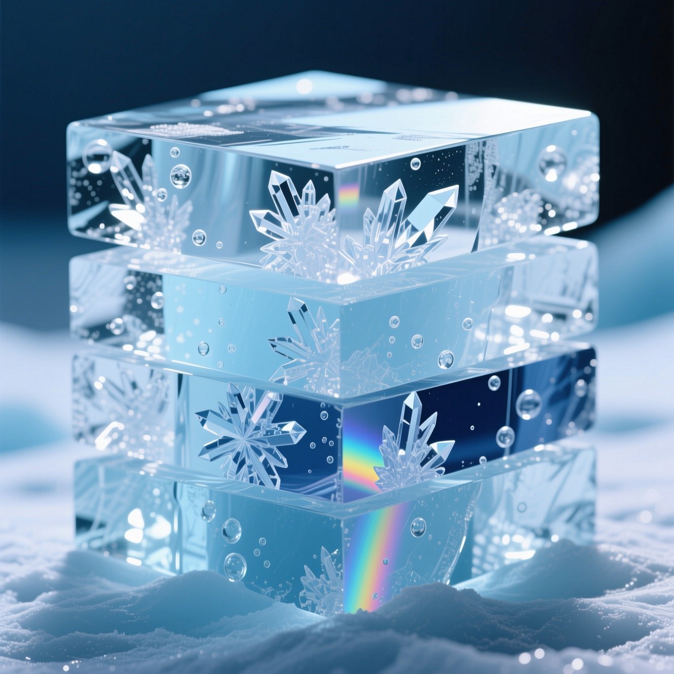 Colorfully Ice Blocks Free Crystal Ice Blocks Image - Ice, Crystal, Snowflakes | Download at ...