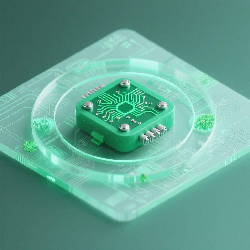 Free Emerald Tech Node Image - Sensor, Circuit, Green | Download at ...