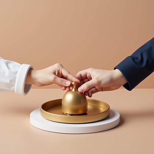 Free Elegant Bell Scene Image - Bell, Gold, Navy | Download at StockCake