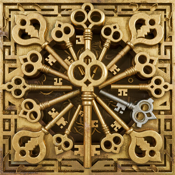 Key Highlis Free Golden Key Kaleidoscope Image | Download at StockCake