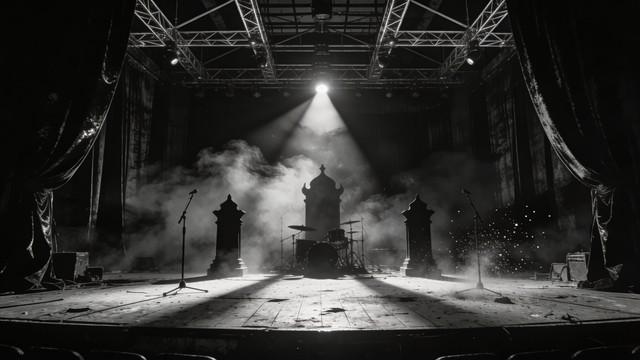 Concert Shadows Free Abandoned Stage Shadows Image - Gothic, Stage, Abandoned ...