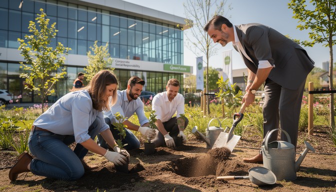 Free Corporate Tree Planting Image - Teamwork, Sustainability, Planting ...