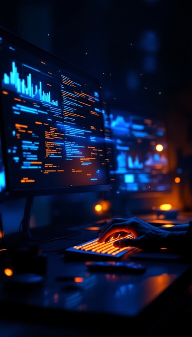 Free Digital Night Coder Image - Coding, Developer, Tech | Download at ...