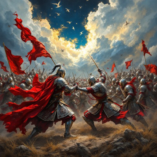 Free Heavenly Battle Scene Image - Heavenly, Battle, Cross | Download ...